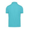 B&C modern, klasszikus stílusú, előzsugorított galléros férfi pamut póló O01, Meta Turquoise-XL