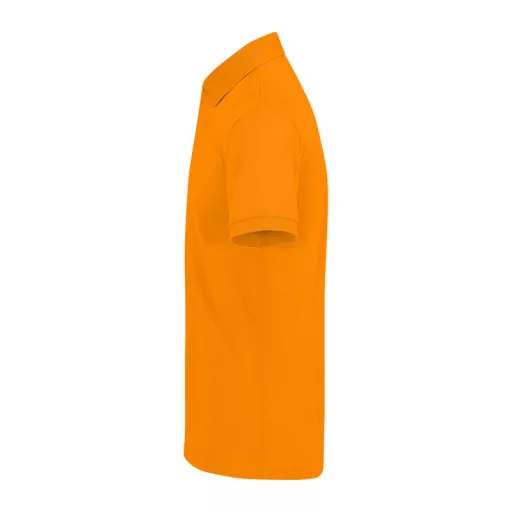 B&C modern, klasszikus stílusú, előzsugorított galléros férfi pamut póló O01, Meta Orange-S