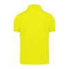 B&C modern, klasszikus stílusú, előzsugorított galléros férfi pamut póló O01, Pixel Lime-S