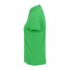 B&C modern, klasszikus stílusú, előzsugorított galléros Női pamut póló O02, Apple Green-XS