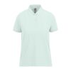 B&C modern, klasszikus stílusú, előzsugorított galléros Női pamut póló O02, Blush Mint-S