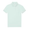 B&C modern, klasszikus stílusú, előzsugorított galléros Női pamut póló O02, Blush Mint-S