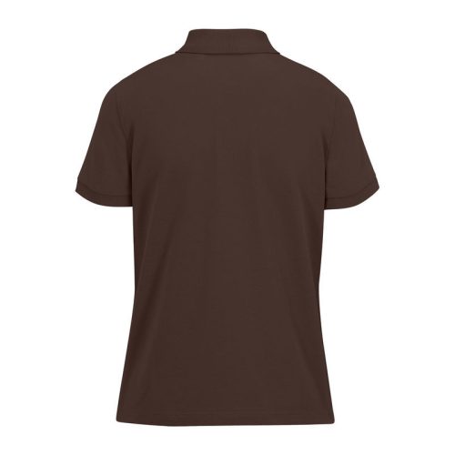 B&C modern, klasszikus stílusú, előzsugorított galléros Női pamut póló O02, Roasted Coffe-XS