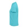 B&C modern, klasszikus stílusú, előzsugorított galléros Női pamut póló O02, Turquoise-S