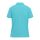 B&C modern, klasszikus stílusú, előzsugorított galléros Női pamut póló O02, Turquoise-M