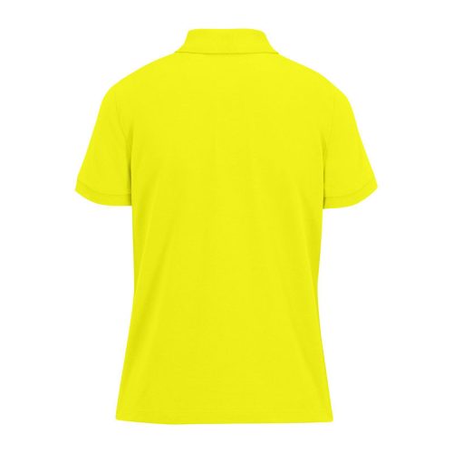B&C modern, klasszikus stílusú, előzsugorított galléros Női pamut póló O02, Pixel Lime-XS