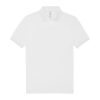 B&C gyűrűs fonású galléros férfi rövid ujjú póló O03, White-4XL