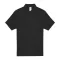 B&C rövid ujjú kétgombos unisex pamut galléros póló O06, Black-4XL