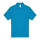 B&C rövid ujjú kétgombos unisex pamut galléros póló O06, Atoll-4XL