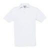 B&C klasszikus fazonú, rövid ujjú Női galléros póló, O07, White-XL