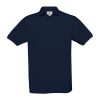 B&C klasszikus fazonú, rövid ujjú Női galléros póló, O07, Navy-XS