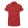 B&C klasszikus fazonú, rövid ujjú Női galléros póló, O07, Red-XL