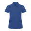 B&C klasszikus fazonú, rövid ujjú Női galléros póló, O07, Royal Blue-XS