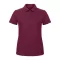 B&C klasszikus fazonú, rövid ujjú Női galléros póló, O07, Wine-2XL