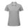 B&C klasszikus fazonú, rövid ujjú Női galléros póló, O07, Heather Grey-S