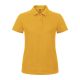 B&C klasszikus fazonú, rövid ujjú Női galléros póló, O07, Chili Gold-2XL