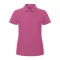 B&C klasszikus fazonú, rövid ujjú Női galléros póló, O07, Fuchsia-L