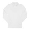 B&C hosszú ujjú előzsugorodott férfi galléros pamut póló O30, White-5XL