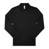 B&C hosszú ujjú előzsugorodott férfi galléros pamut póló O30, Black-4XL