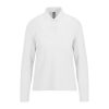 B&C hosszú ujjú előzsugorodott galléros Női pamut póló O31, White-XS