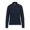 B&C hosszú ujjú előzsugorodott galléros Női pamut póló O31, Navy-2XL
