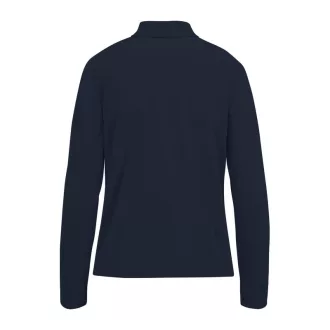   B&C hosszú ujjú előzsugorodott galléros Női pamut póló O31, Navy-XS