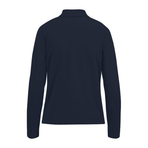B&C hosszú ujjú előzsugorodott galléros Női pamut póló O31, Navy-XS