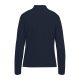 B&C hosszú ujjú előzsugorodott galléros Női pamut póló O31, Navy-XS