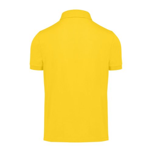 B&C 60 fokon mosható férfi galléros rövid ujjú póló O38, Yellow-S