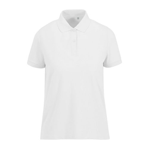 B&C rövid ujjú 60 fokon mosható Női galléros póló O39, White-S