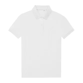   B&C rövid ujjú 60 fokon mosható Női galléros póló O39, White-M
