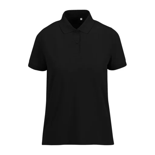 B&C rövid ujjú 60 fokon mosható Női galléros póló O39, Black-M