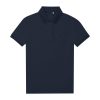 B&C rövid ujjú 60 fokon mosható Női galléros póló O39, Navy-S