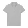 B&C rövid ujjú 60 fokon mosható Női galléros póló O39, Pacific Grey-S