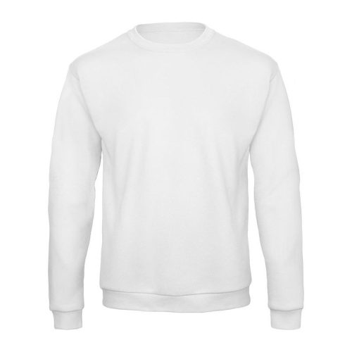 B&C kereknyakú férfi pulóver O46, White-L