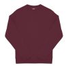 B&C kereknyakú férfi pulóver O46, Burgundy-S