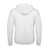 B&C férfi kapucnis pulóver, színazonos húzózsinórral O47, White-S