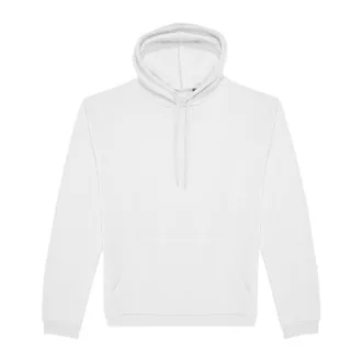   B&C férfi kapucnis pulóver, színazonos húzózsinórral O47, White-3XL