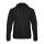 B&C férfi kapucnis pulóver, színazonos húzózsinórral O47, Black-XS