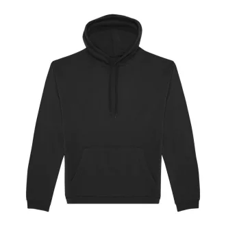   B&C férfi kapucnis pulóver, színazonos húzózsinórral O47, Black-XS