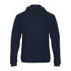 B&C férfi kapucnis pulóver, színazonos húzózsinórral O47, Navy-4XL