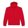 B&C férfi kapucnis pulóver, színazonos húzózsinórral O47, Red-XL