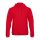 B&C férfi kapucnis pulóver, színazonos húzózsinórral O47, Red-2XL