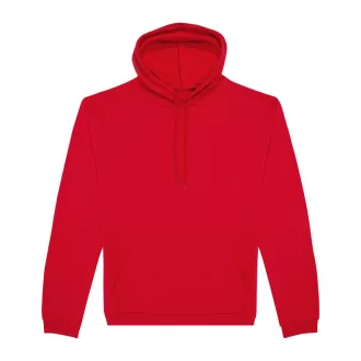   B&C férfi kapucnis pulóver, színazonos húzózsinórral O47, Red-3XL