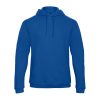 B&C férfi kapucnis pulóver, színazonos húzózsinórral O47, Royal Blue-XL