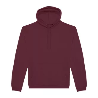  B&C férfi kapucnis pulóver, színazonos húzózsinórral O47, Burgundy-M
