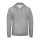 B&C férfi kapucnis pulóver, színazonos húzózsinórral O47, Heather Grey-XS