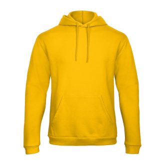   B&C férfi kapucnis pulóver, színazonos húzózsinórral O47, Gold-XL