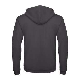   B&C férfi kapucnis pulóver, színazonos húzózsinórral O47, Anthracite-3XL