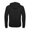 B&C cipzáras kapucnis férfi pulóver O48, Black-2XL